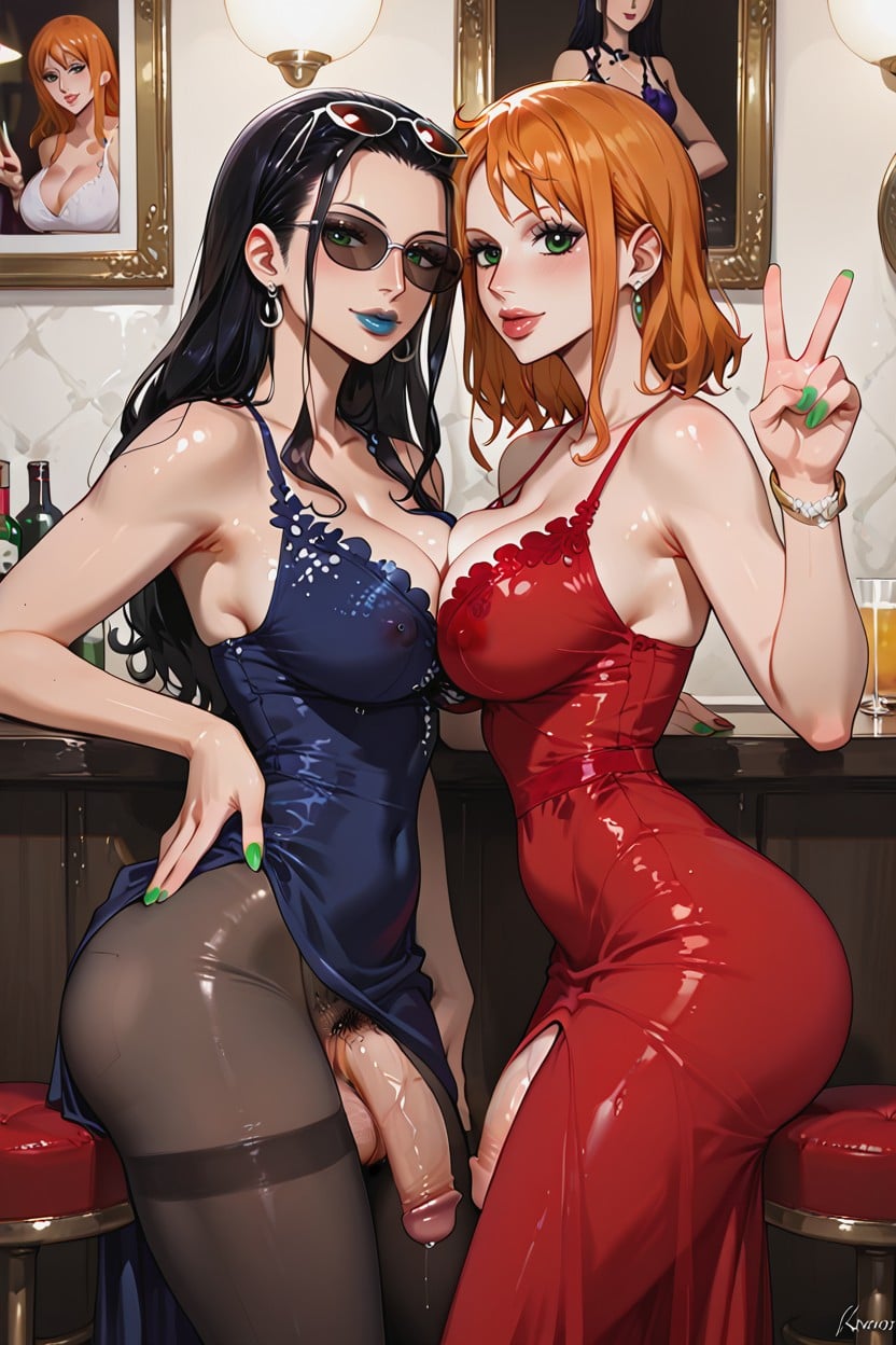 Club, Sunglasses, Beautiful Features Shemale AI Porn