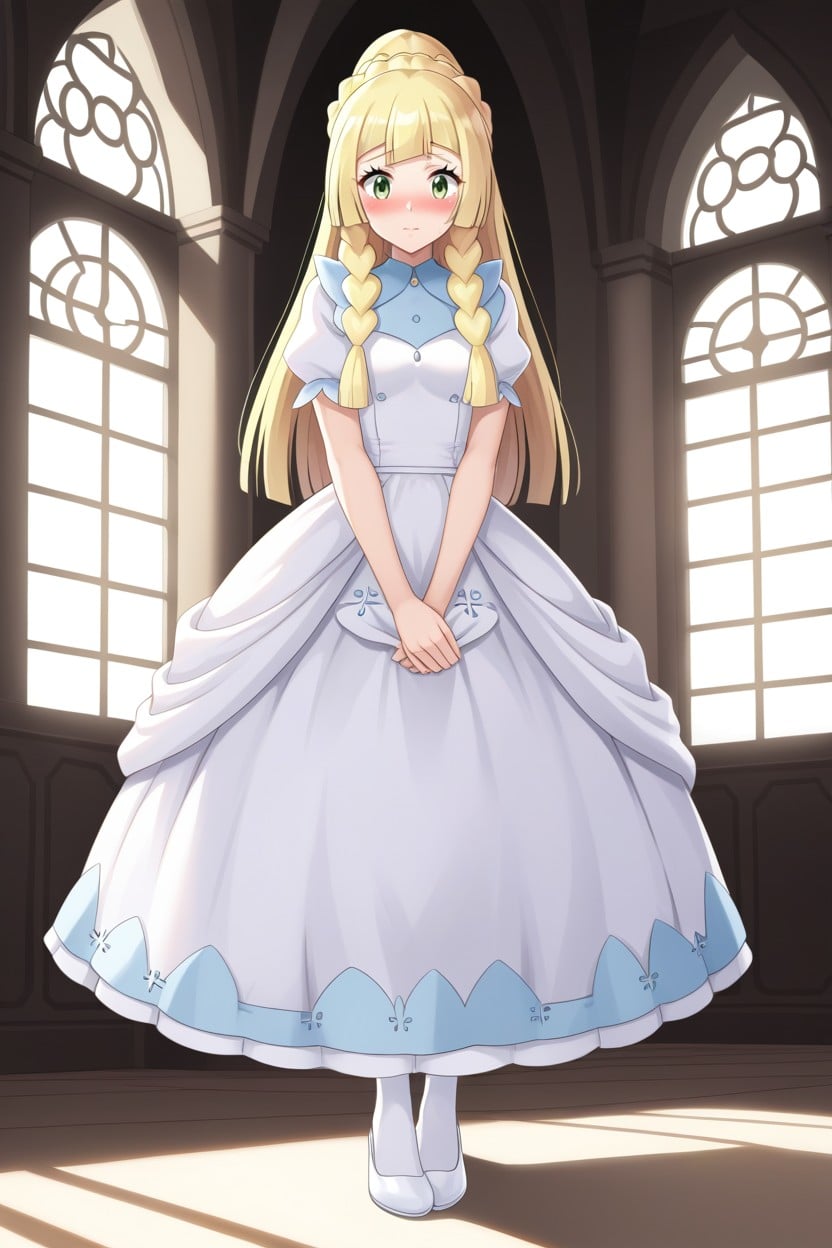 In Universe, Wide Eyes, Wearing Intricate Princess Dress AI Porn