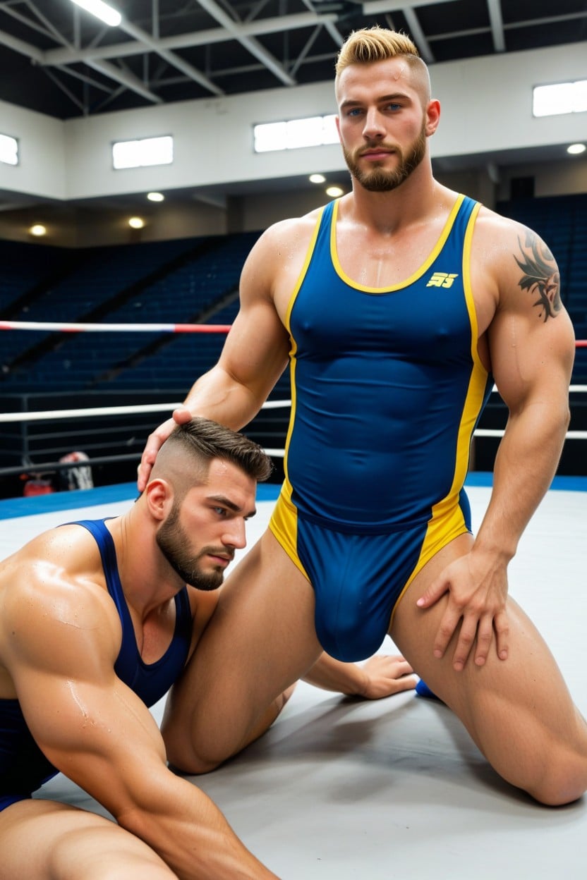 Athlete, Jocks, Uniform Thigh Length AI Gay Porn