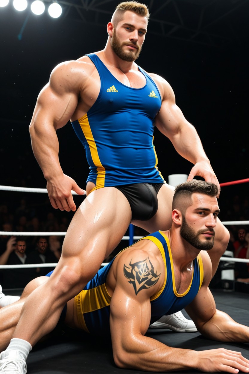 Men, Men In Singlets, Shaved Hair AI Gay Porn