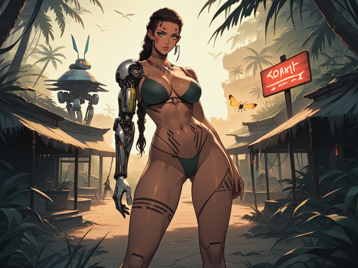 Big Ass, Metal Bra, Cyberarm AI Porn