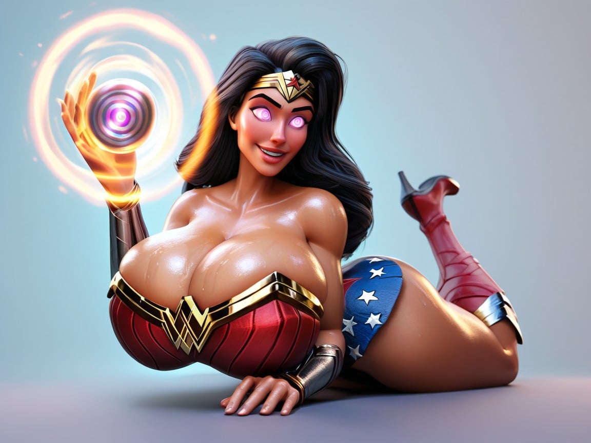 Detailed Spiral Eyes, Black Hair, Free-floating Magic Orb Hentai AI Porn