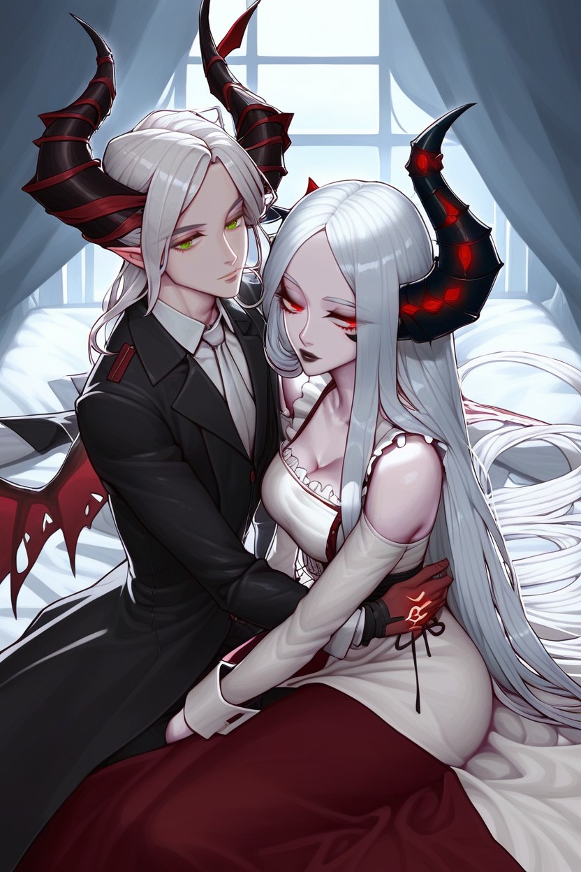 Dark Lips, Night, Above Average Height Male AI Porn