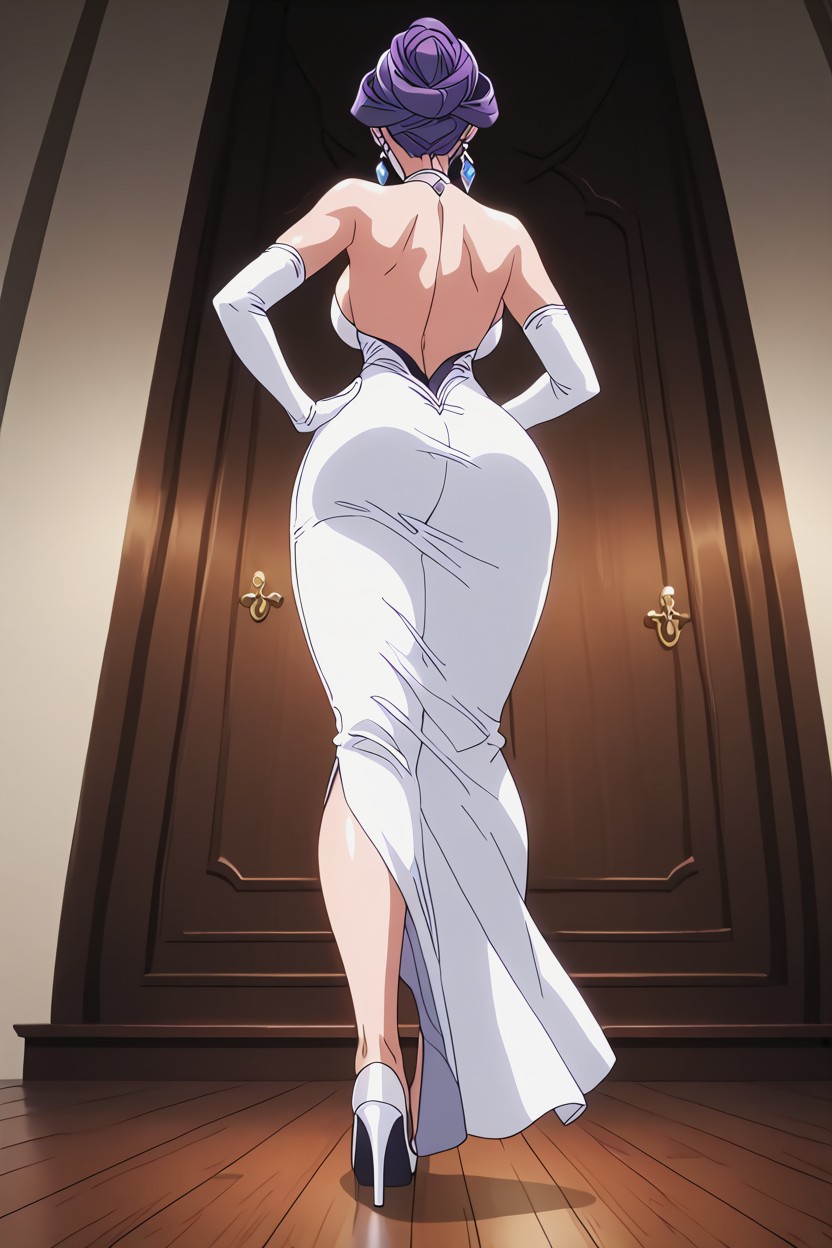 Female Head Of The Family, Large Breast, Rear View Hentai AI Porn