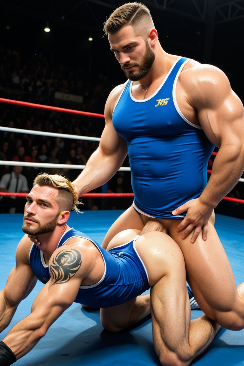 Tights, College Wrestling, All Fours AI Gay Porn