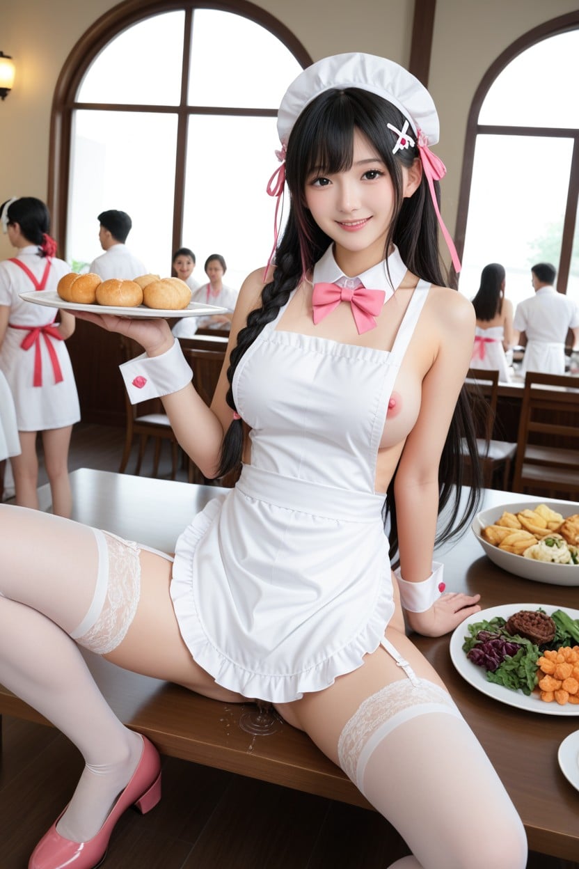 Black Eyes, Cofee Shop, No Panty Porno IA Asiatique
