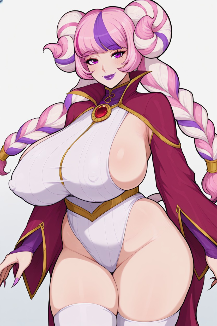 Thoughtful And Playful Expression, Crimson Sleeves, Skindentation Hentai AI Porn