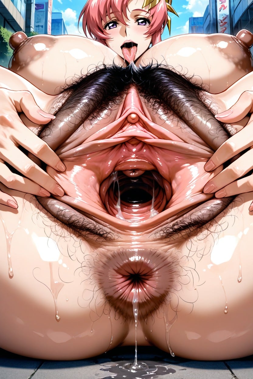 Massive Hairy Pubic Bush, Dense Pubic Hair, Full Nude Hentai AI Porn