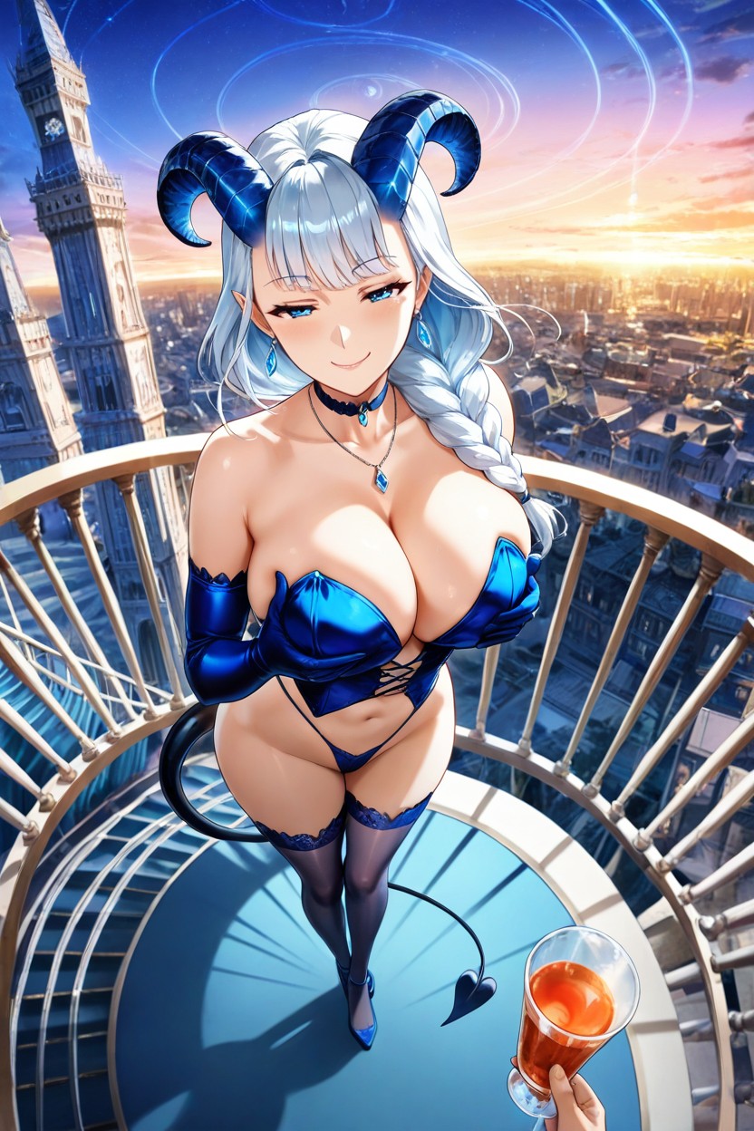 Glamorous Sky, Summer, With Woman Hentai AI Porn