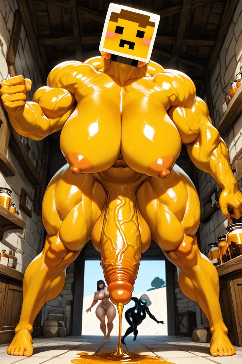 Jar Of Honey, Thick, Completely Exposed AI Porn