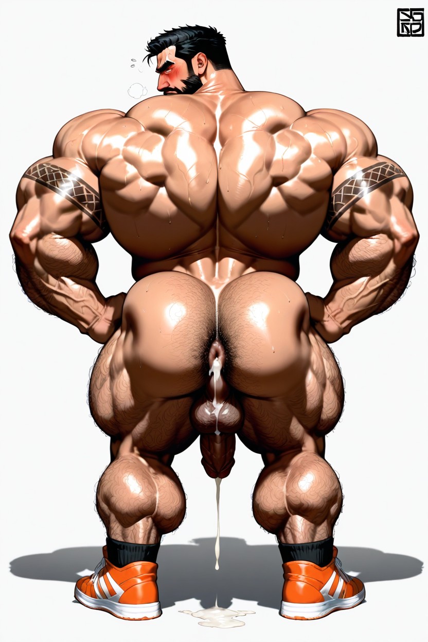 Thick Body, Macho, Full Body AI Gay Porn