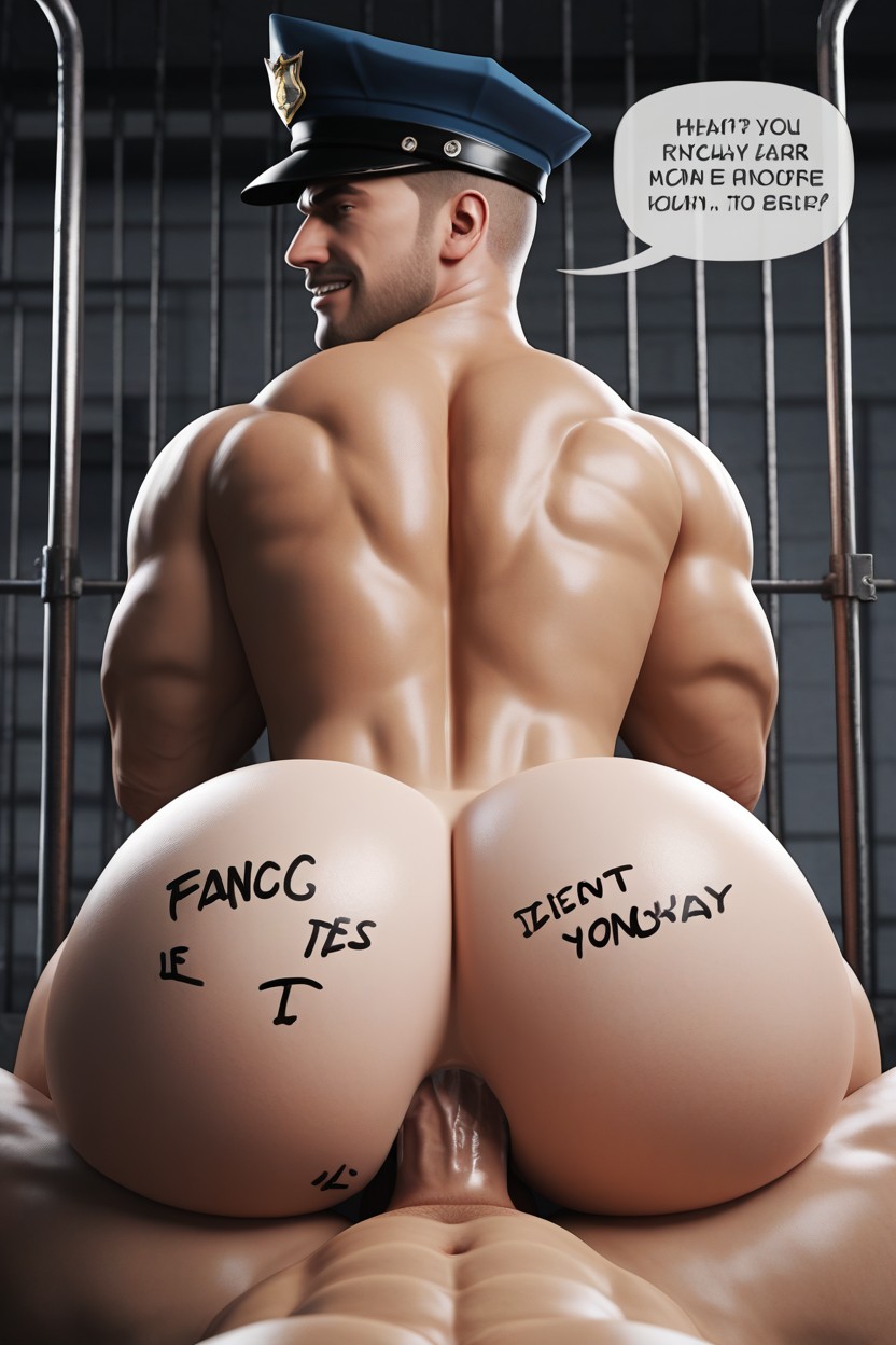 Dick In Ass, Bottom Is Powerful, Anal AI Gay Porn