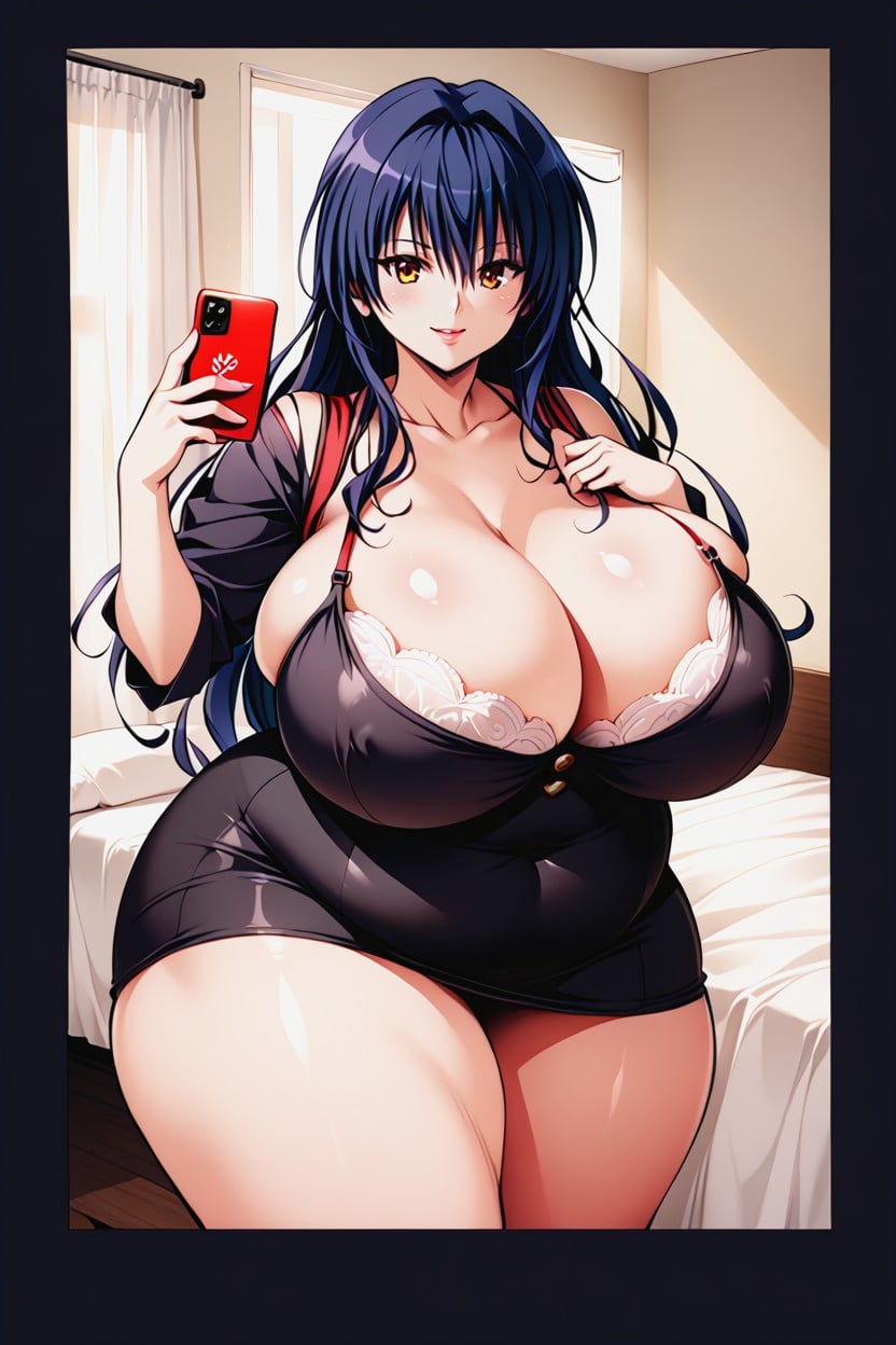 She Has Straight Long Black Blue Hair, 18+, Lee BBW AI Porn