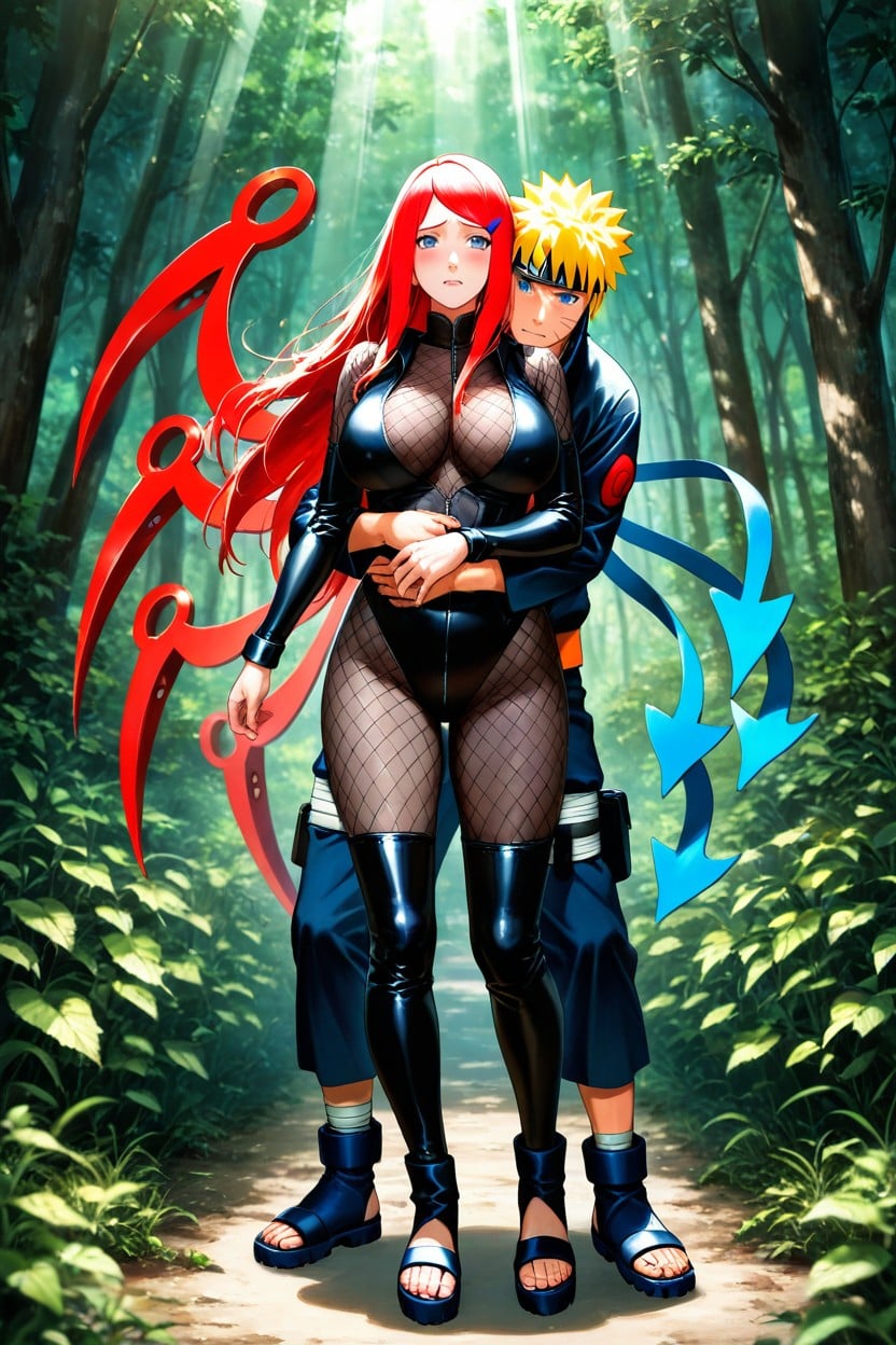Divine Rays, Hugged From Behind, Rural Setting Hentai AI Porn