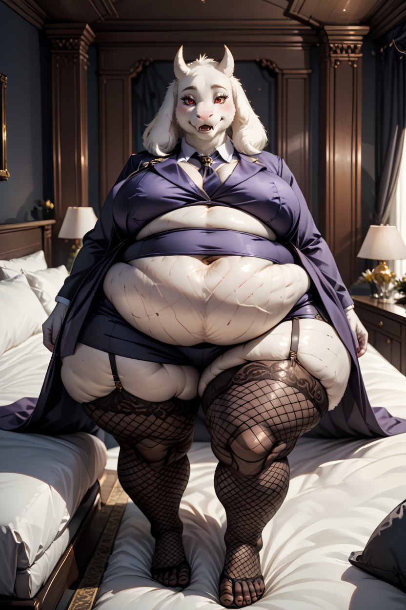 Cellulite, Ass With Folds, Extreme Morbidly Obese Body Fat Furry AI Porn