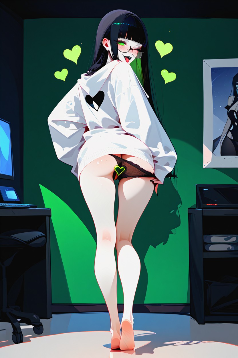 Normal Vulva, Body Blush, Smiling Hentai AI Porn
