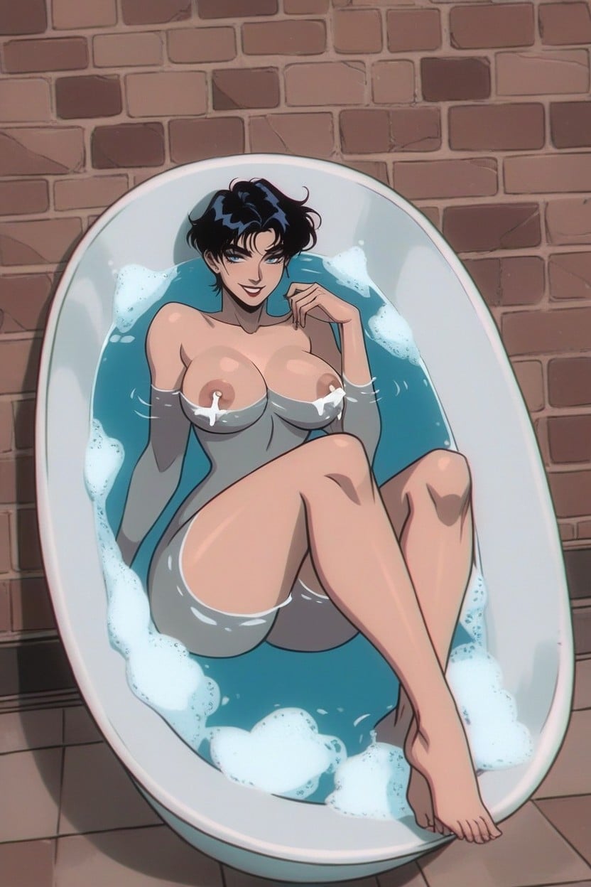 Naked, Very Hair, No Mask Hentai AI Porn
