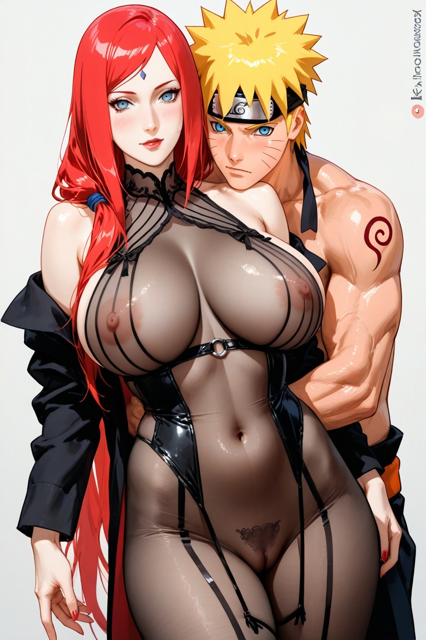 Blue Eyes, Rounded Breasts, See Through Hentai AI Porn