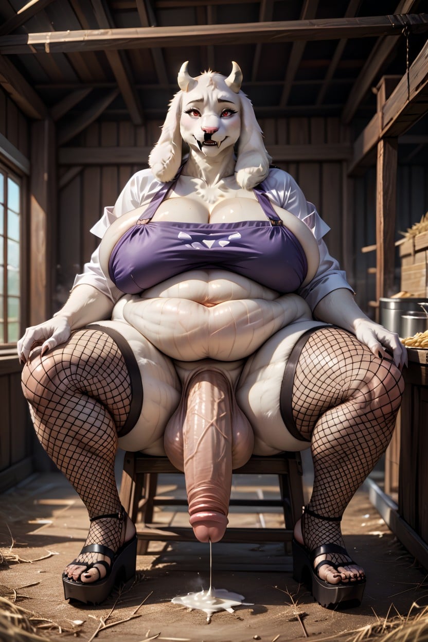 25+, Drooping Breasts, Very Wide Hips 퍼리 AI 포르노
