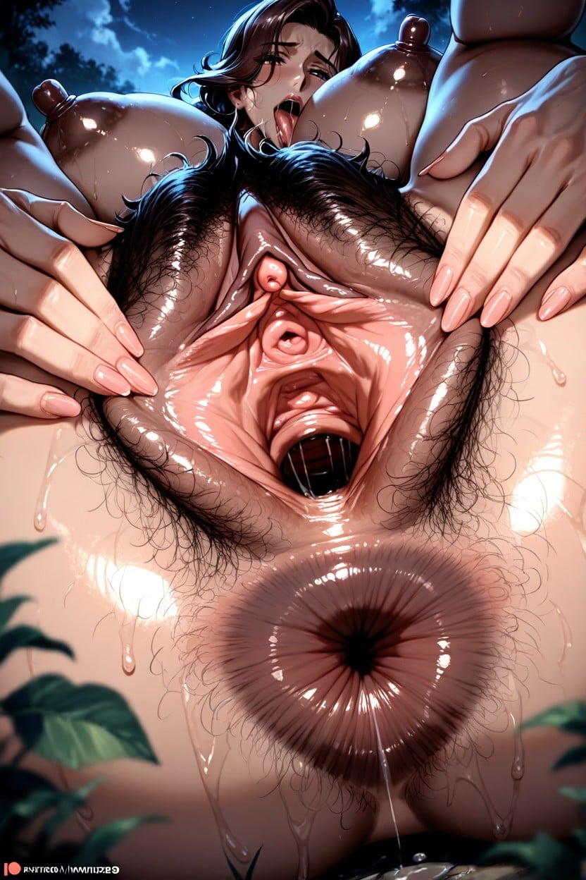 Full Nude, Brown Pussy And Anus, Bare Foot Hentai AI Porn