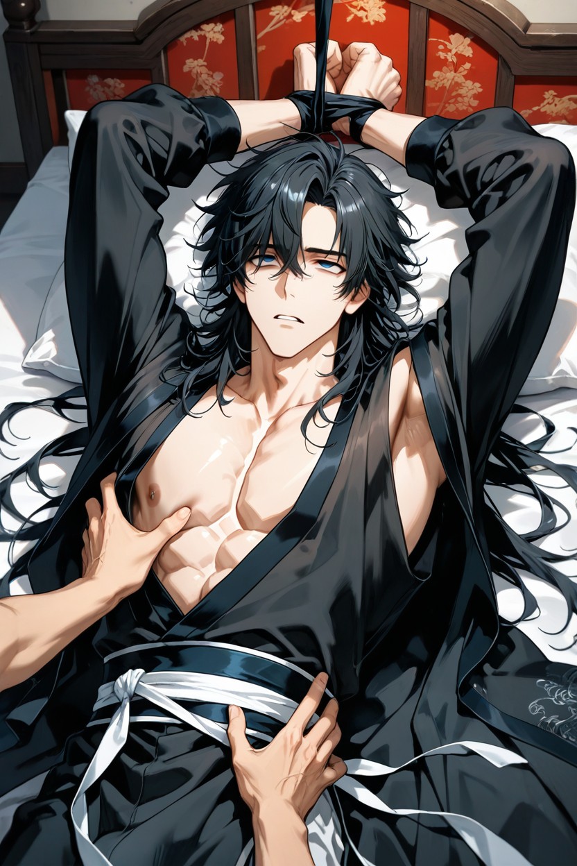 Fit Body, Swordplay Costume, Empty Eyes AI Gay Porn