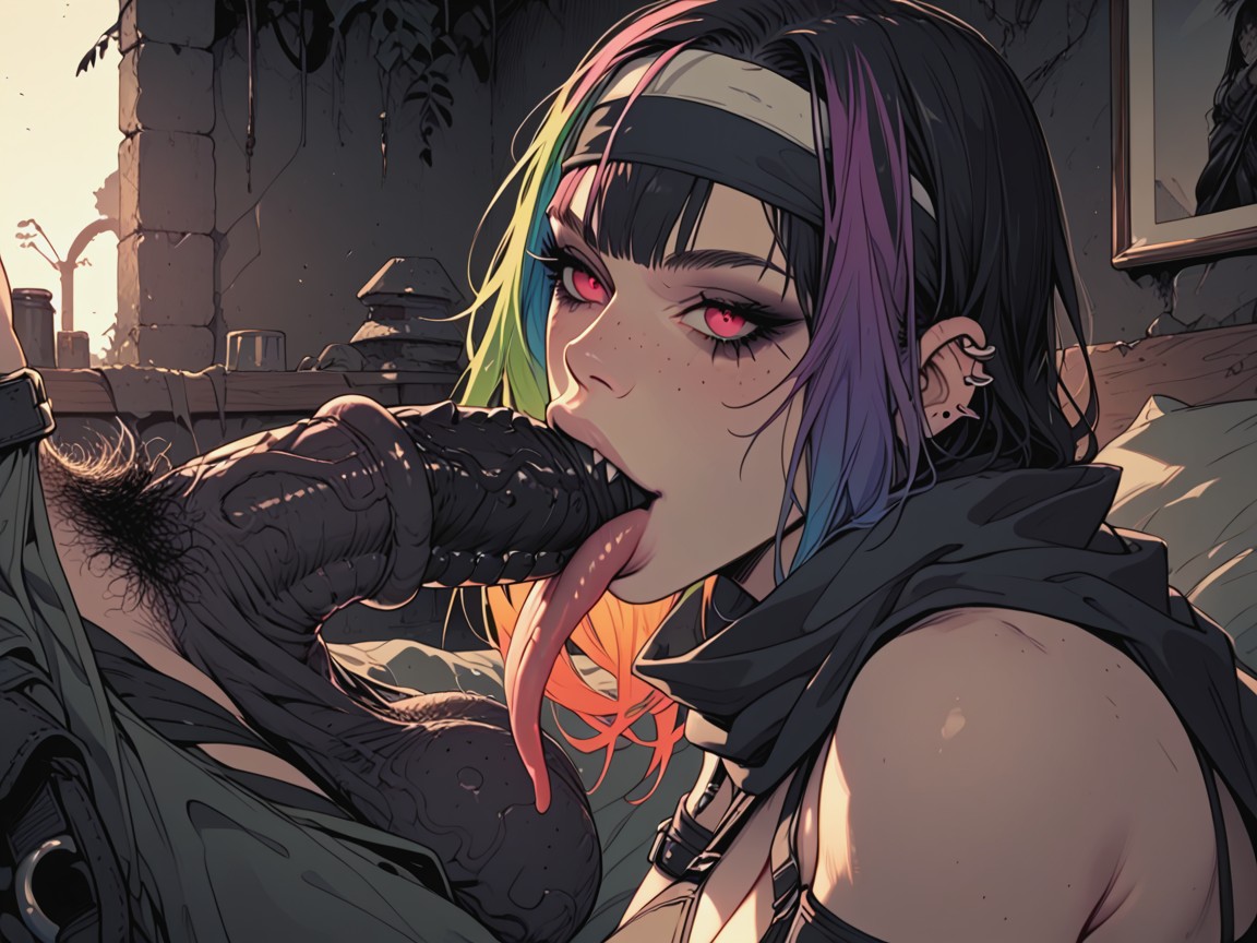Black Pussy, Big Balls, Happy Hentai AI Porn