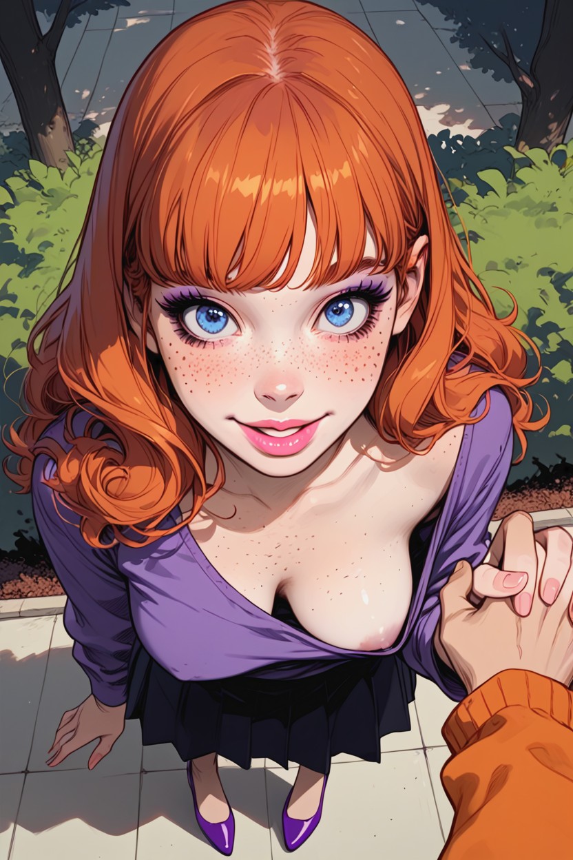Park, Hand Pov, Pink Lips AI Porn