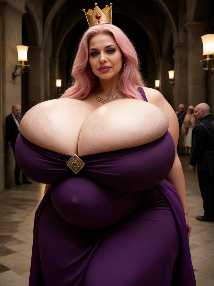 Rounded Hips, Mature Woman, Heavy Breasts AI Porn