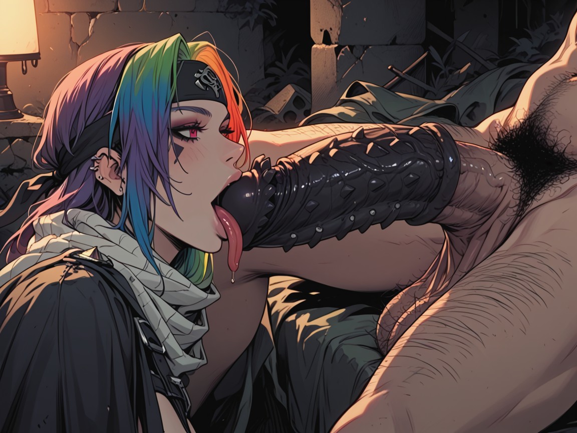 Chest Hair, Thick Tongue, Sleeves Hentai AI Porn