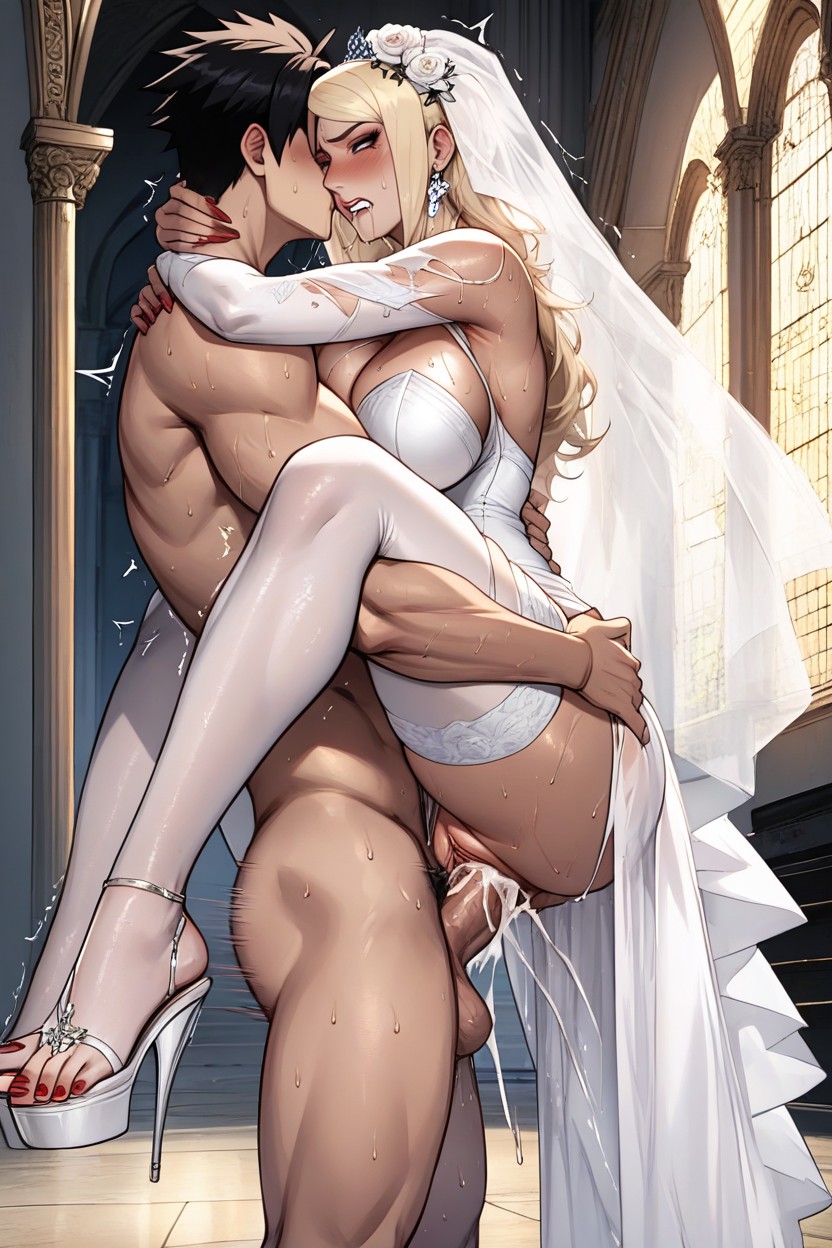 Orgasm, Red Toenails, Waist Hentai AI Porn