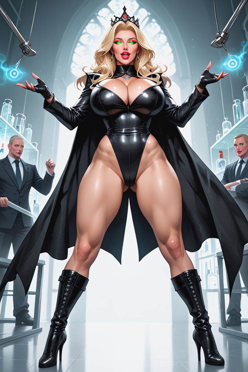 Very High Resolution, American, Full Body Standing Straight MILF AI Porn