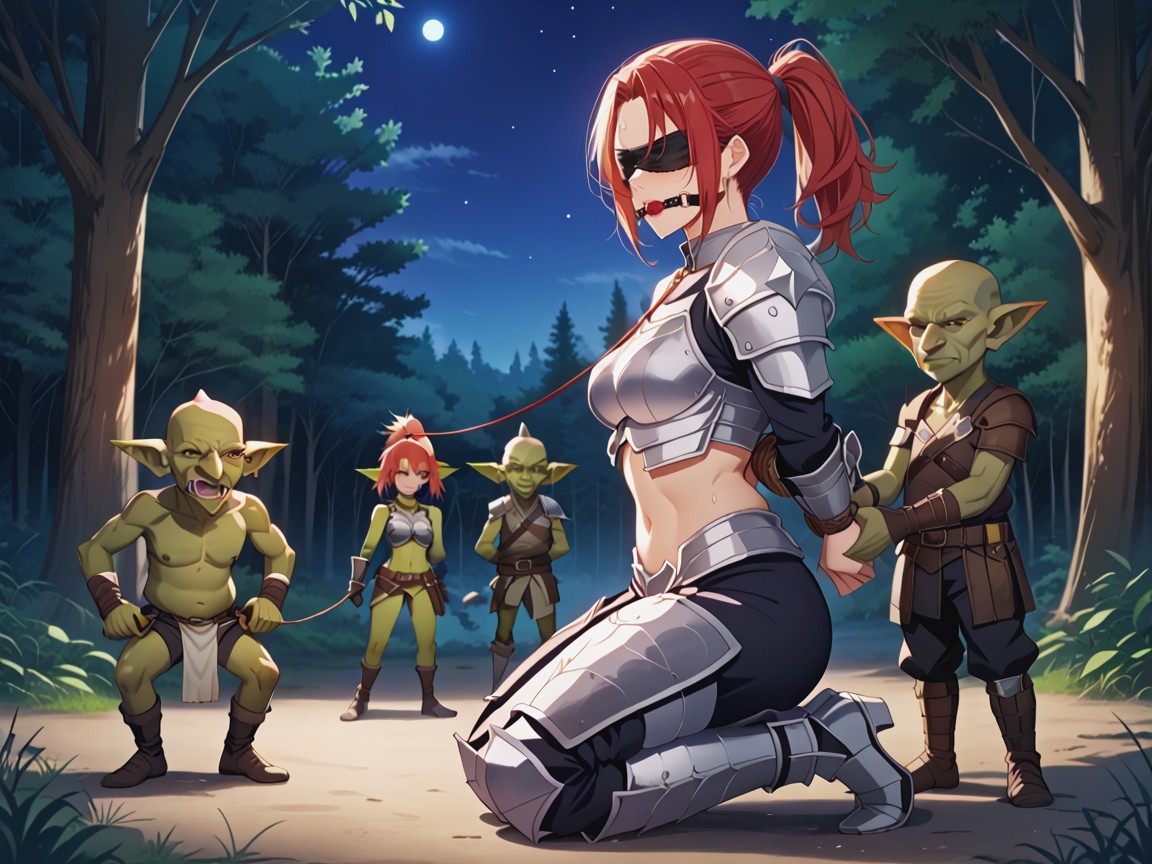 Silver Armor, Female Human, Ultra Detailed Hentai AI Porn