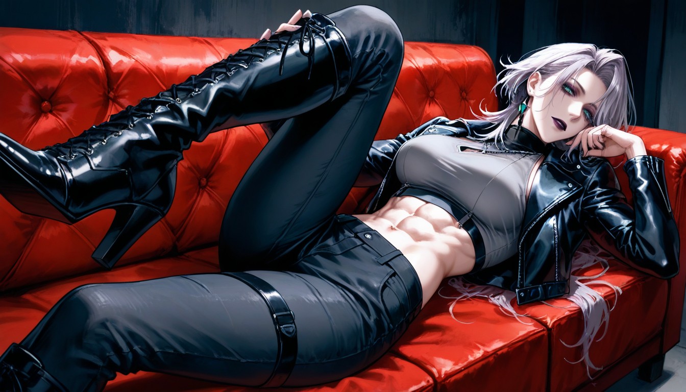 Extremely Long Legs, Feet Focus, 25+ Hentai AI Porn