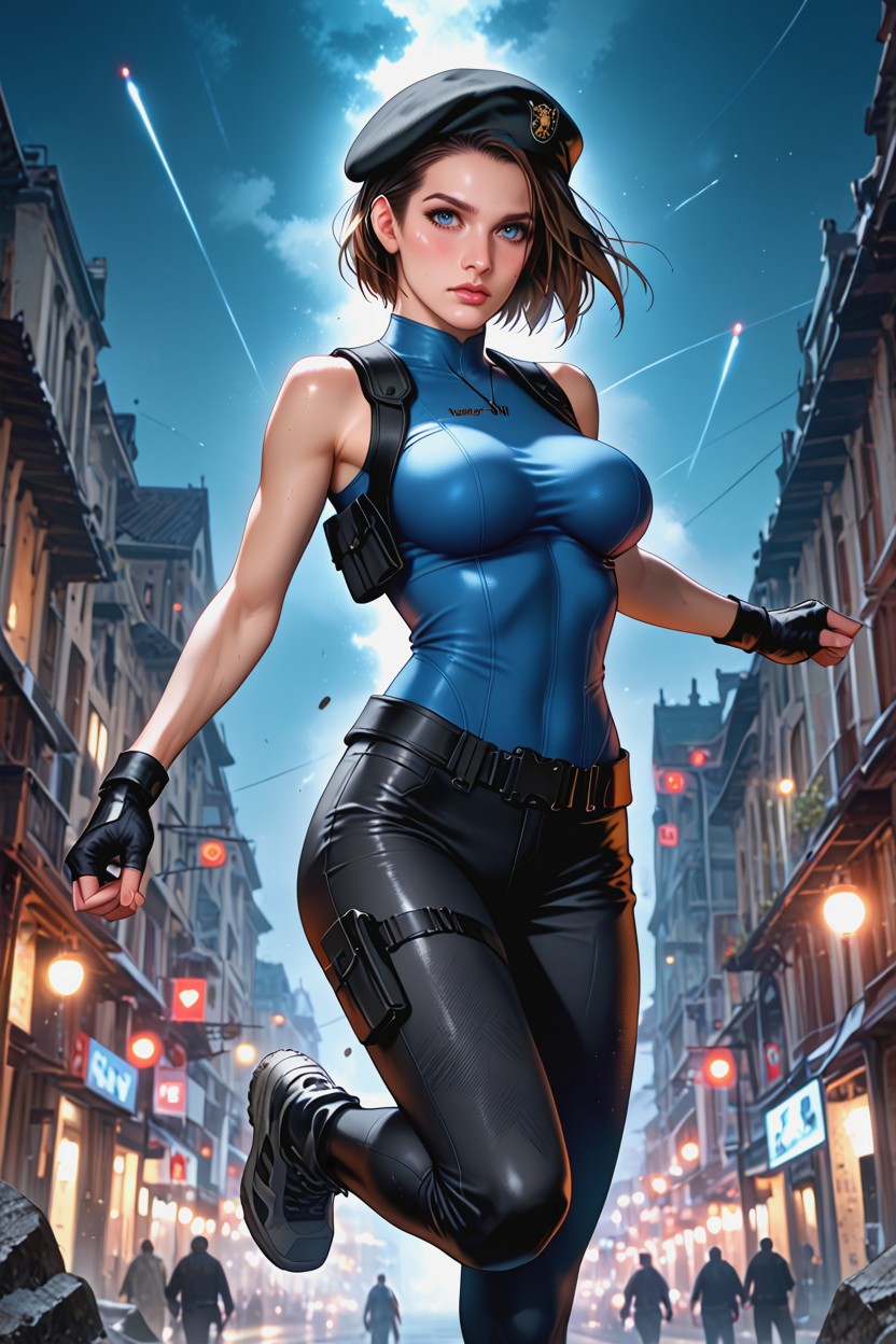 Detailed Face, Sexy Legs, Upper Sky Background Hentai AI Porn