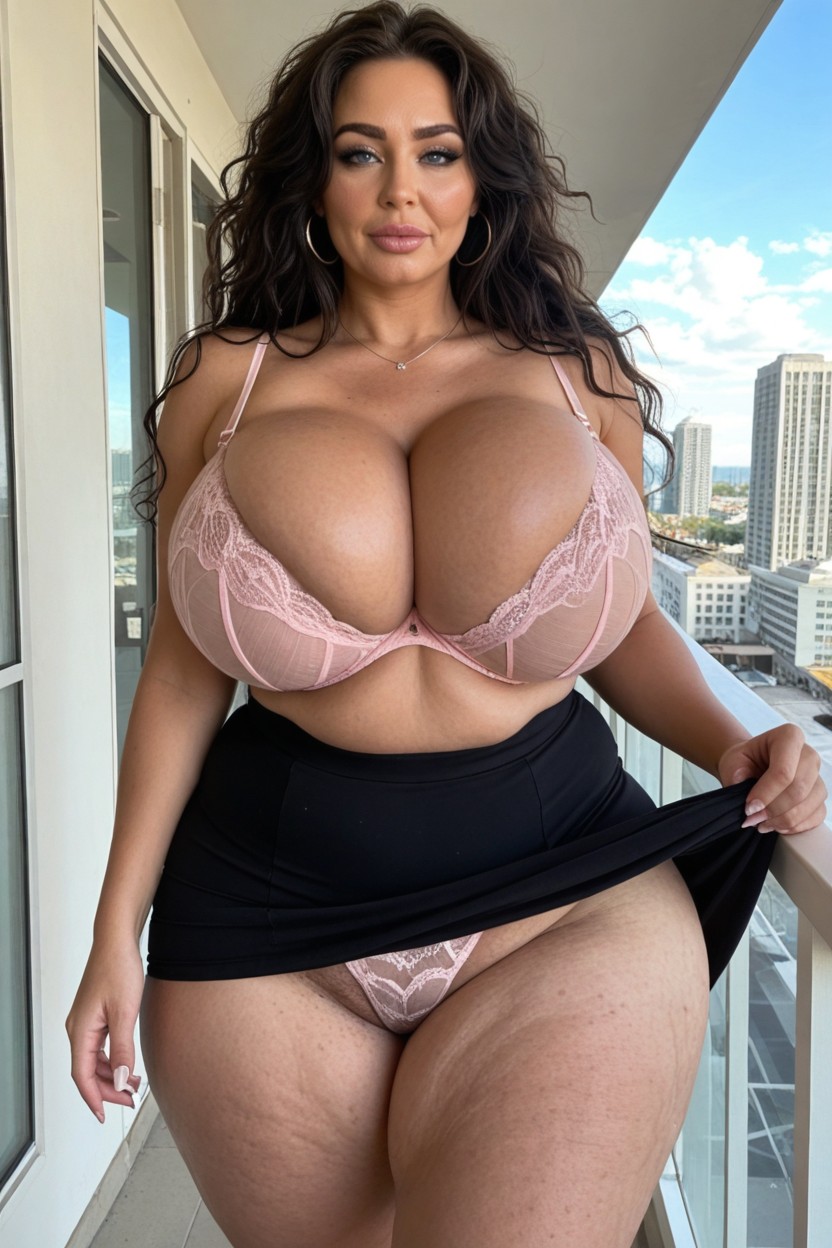 Bright Lighting, Thick Thighs, Colossal Breast MILF AI Porn