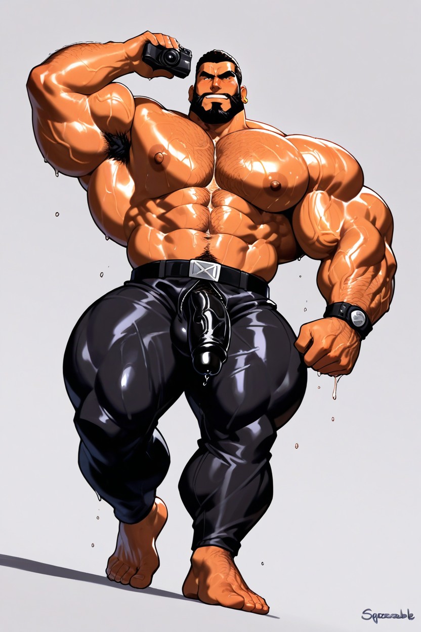 Hyper Muscles, Broad Chin, Big Ass AI Gay Porn