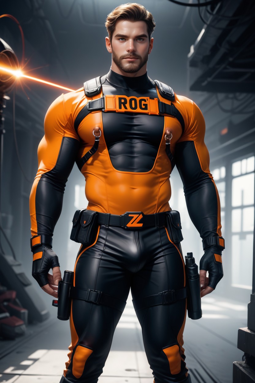 Nipple Rings, Photorealistic, 25+ AI Gay Porn