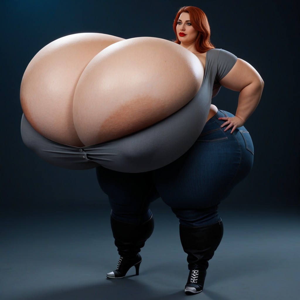 Side View, Ssbbw, Standing AI Porn