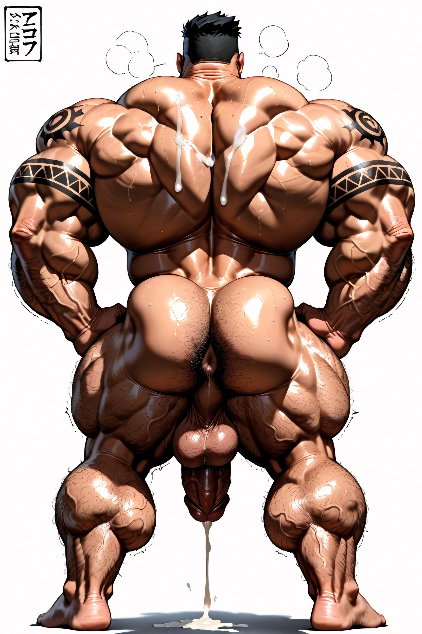 Man, Hairy Pecs, Manly AI Gay Porn