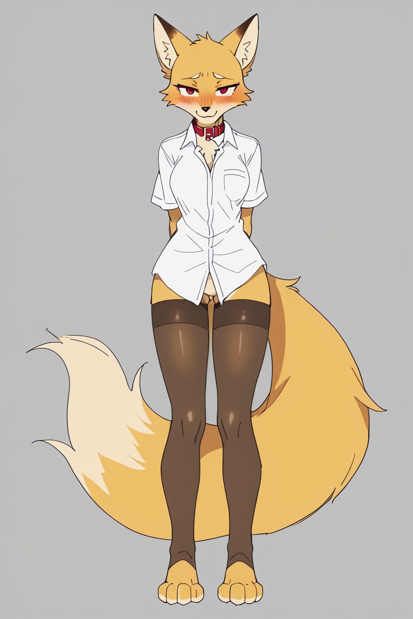 Full Body, Fluffy Tail, Cute Furry AI Porn