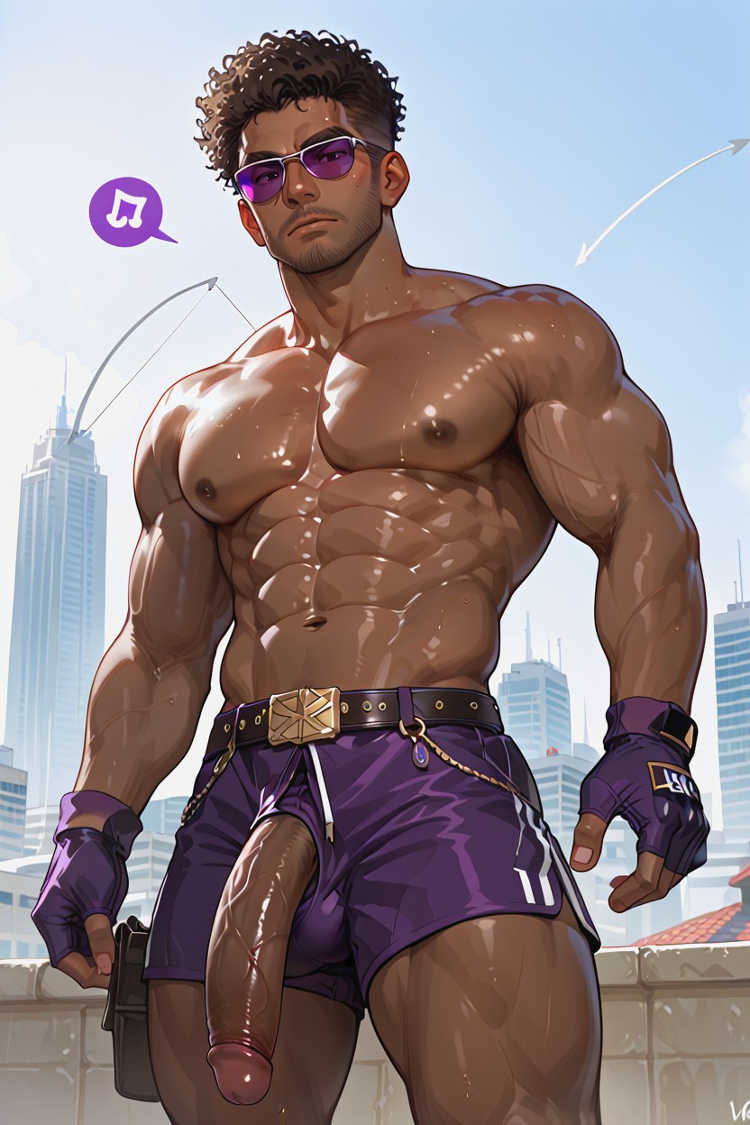 Solo, Male Only, Exposed Cock AI Gay Porn