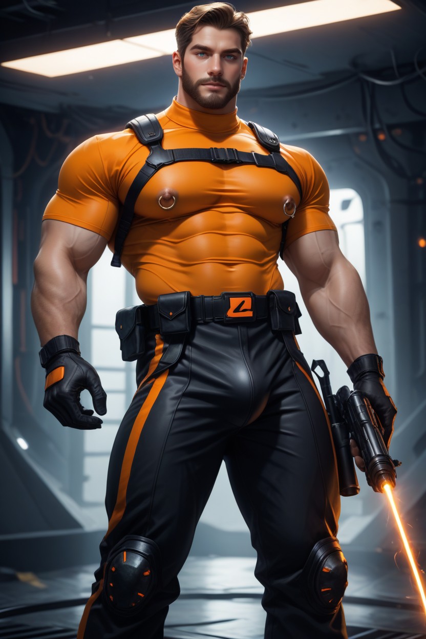 Biceps, Gay, Photorealistic AI Gay Porn