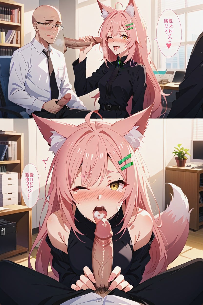 Full-face Blush, Teary Eyes, Fox Hentai AI Porn