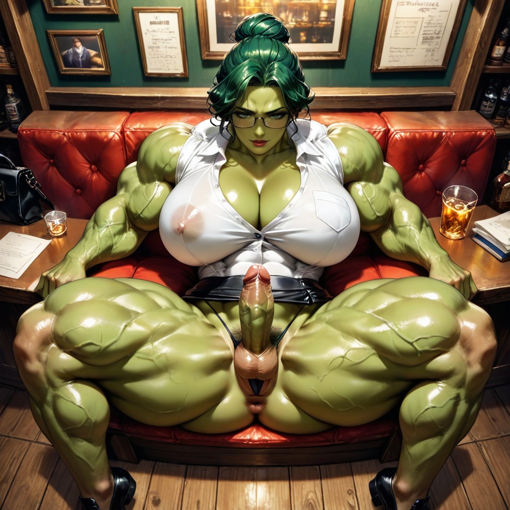 Bodybuilder, Thick Thighs, Massive Muscle Trapez Hentai AI Porn
