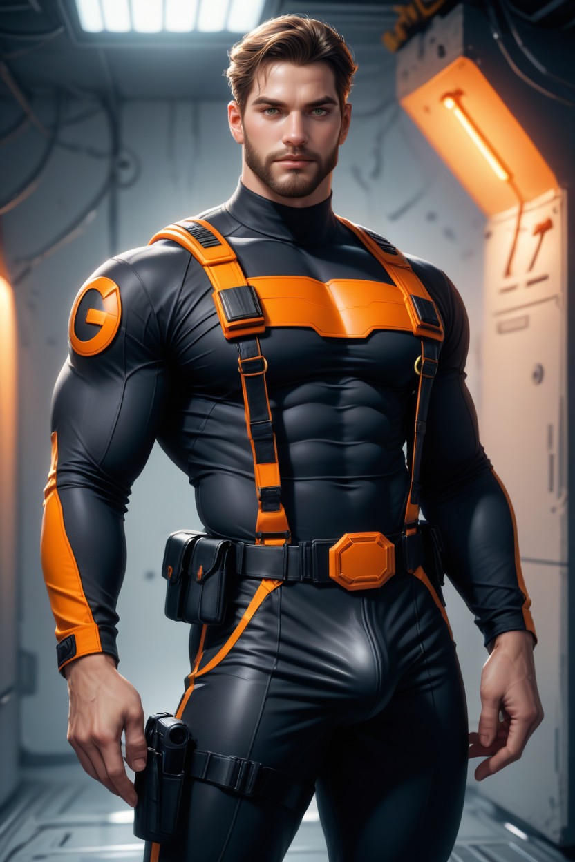 Nipple Rings, Hyper Realistic, Photorealistic AI Gay Porn