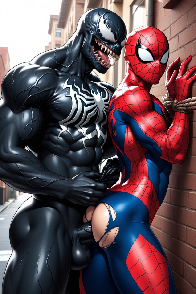 Peter Parker, Spiderman, Clothes Torn AI Gay Porn
