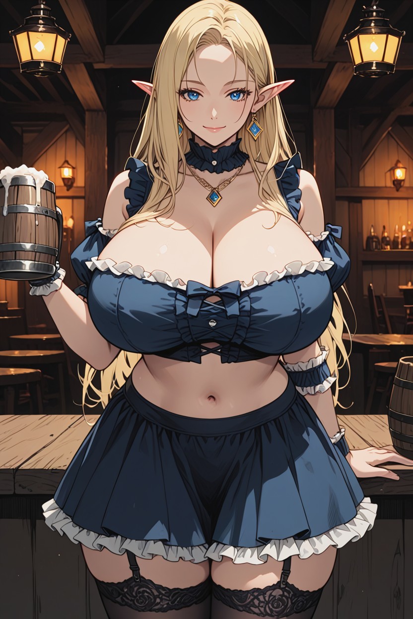 Mugs Filled With Ale, Ultra Hd, Front View Hentai AI Porn