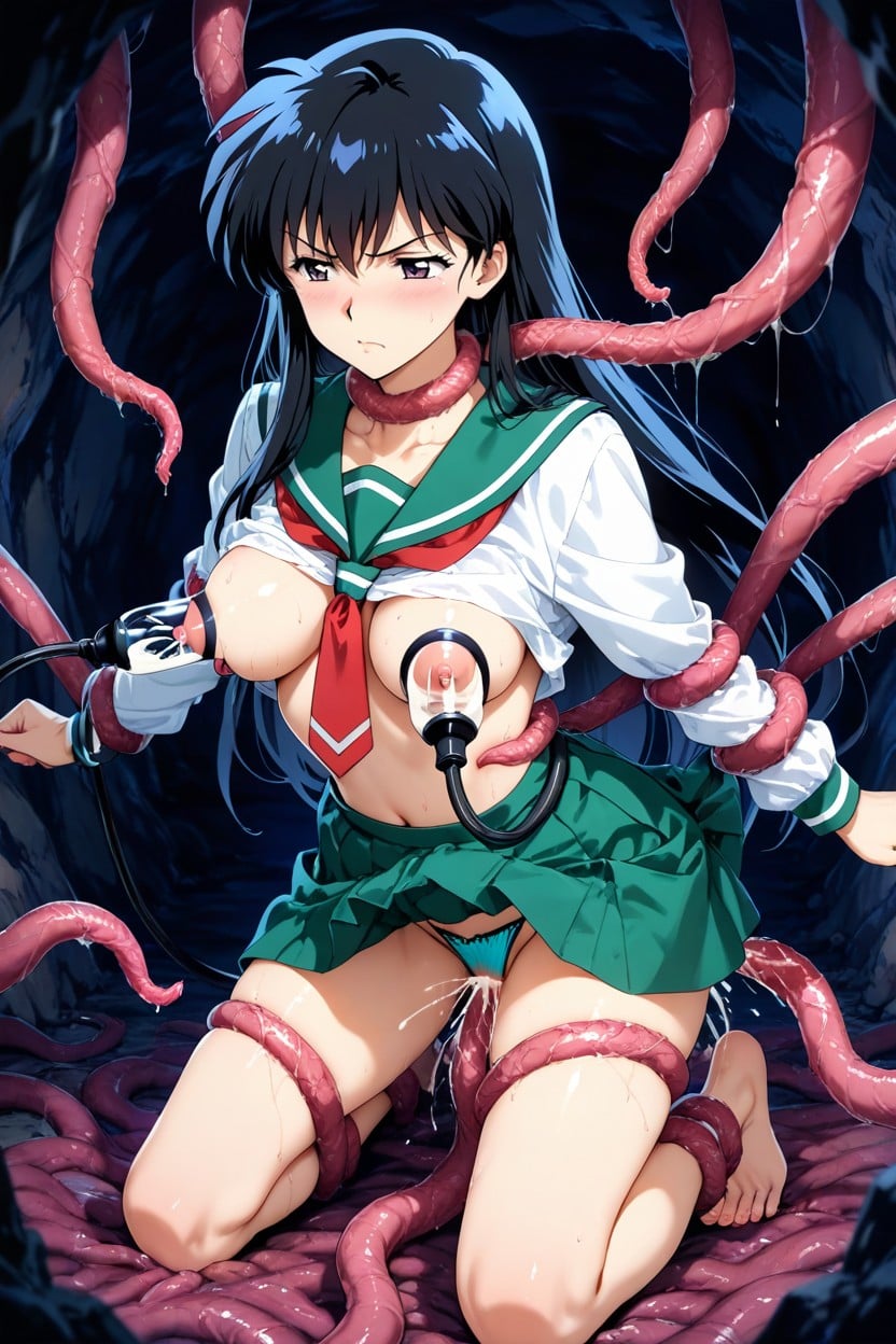 Tentacle Restraints, Bored, Anime Style Hentai AI Porn