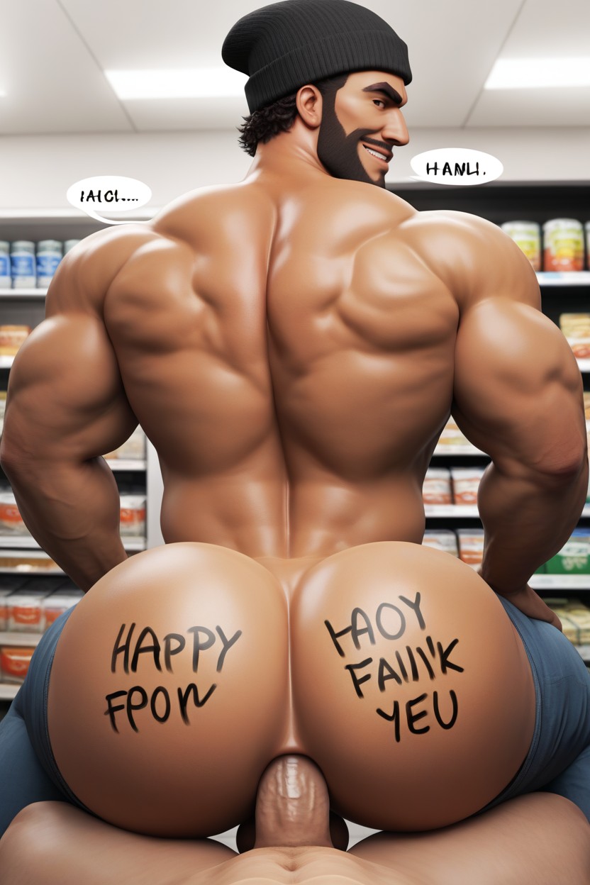 Dominant Bottom, Body Writing, Pov AI Gay Porn