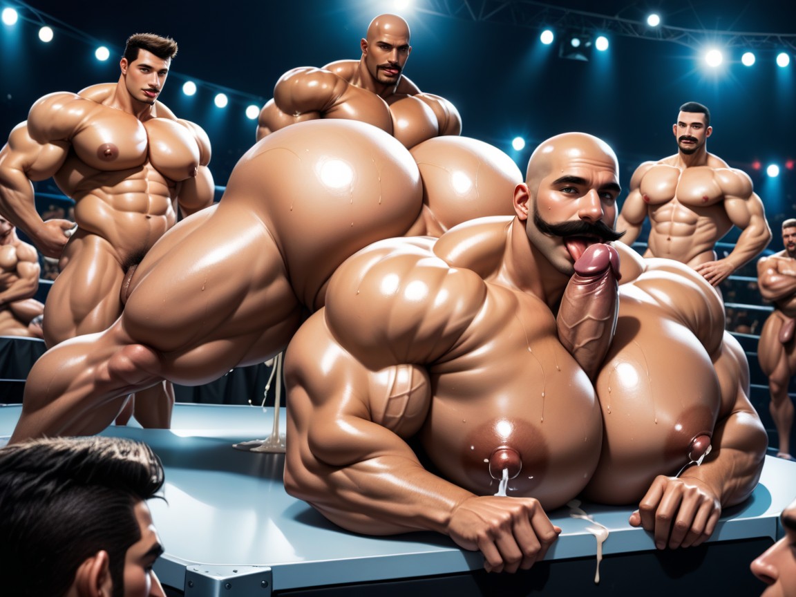 Pecho Inferior Visible, Massive Ass, Double Penetration Porno IA